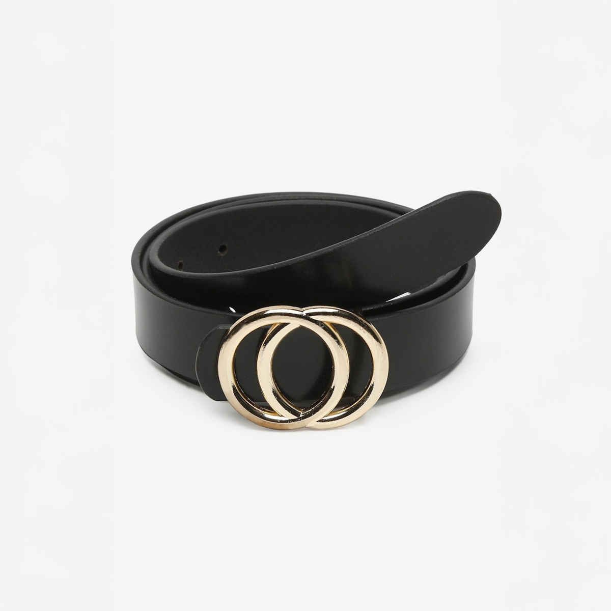 Teakwood Women's Solid Genuine Leather Belt | Black - One Size