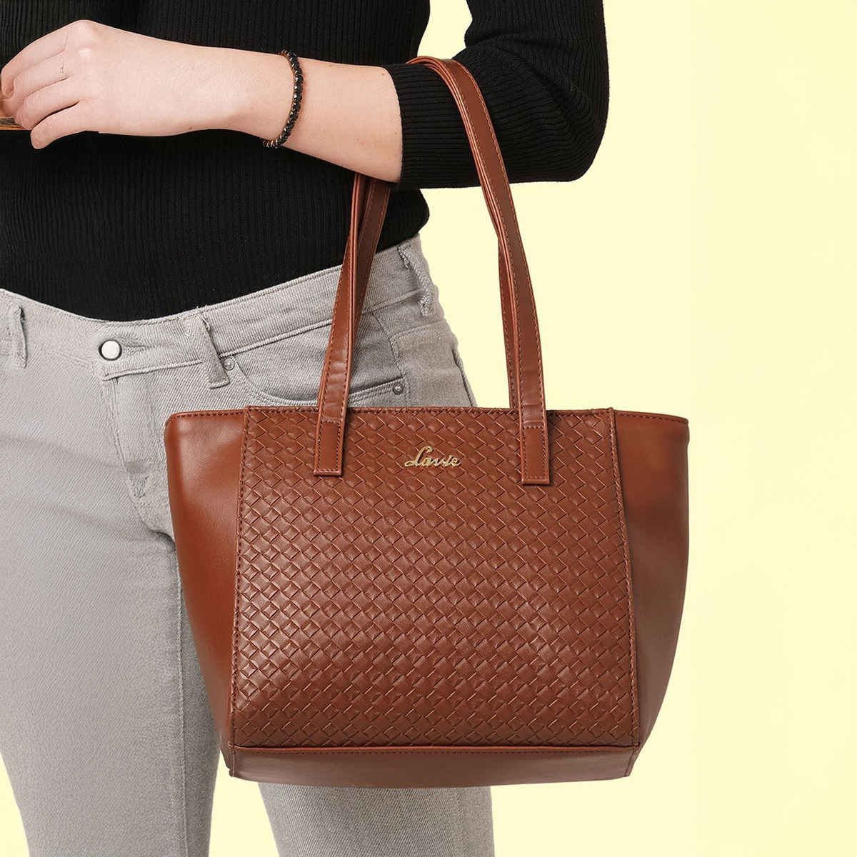 Lavie Women's Bottega Betty Tote Handbag | Tote Bag For Work | Ladies purse | Shoulder Bag | Tan