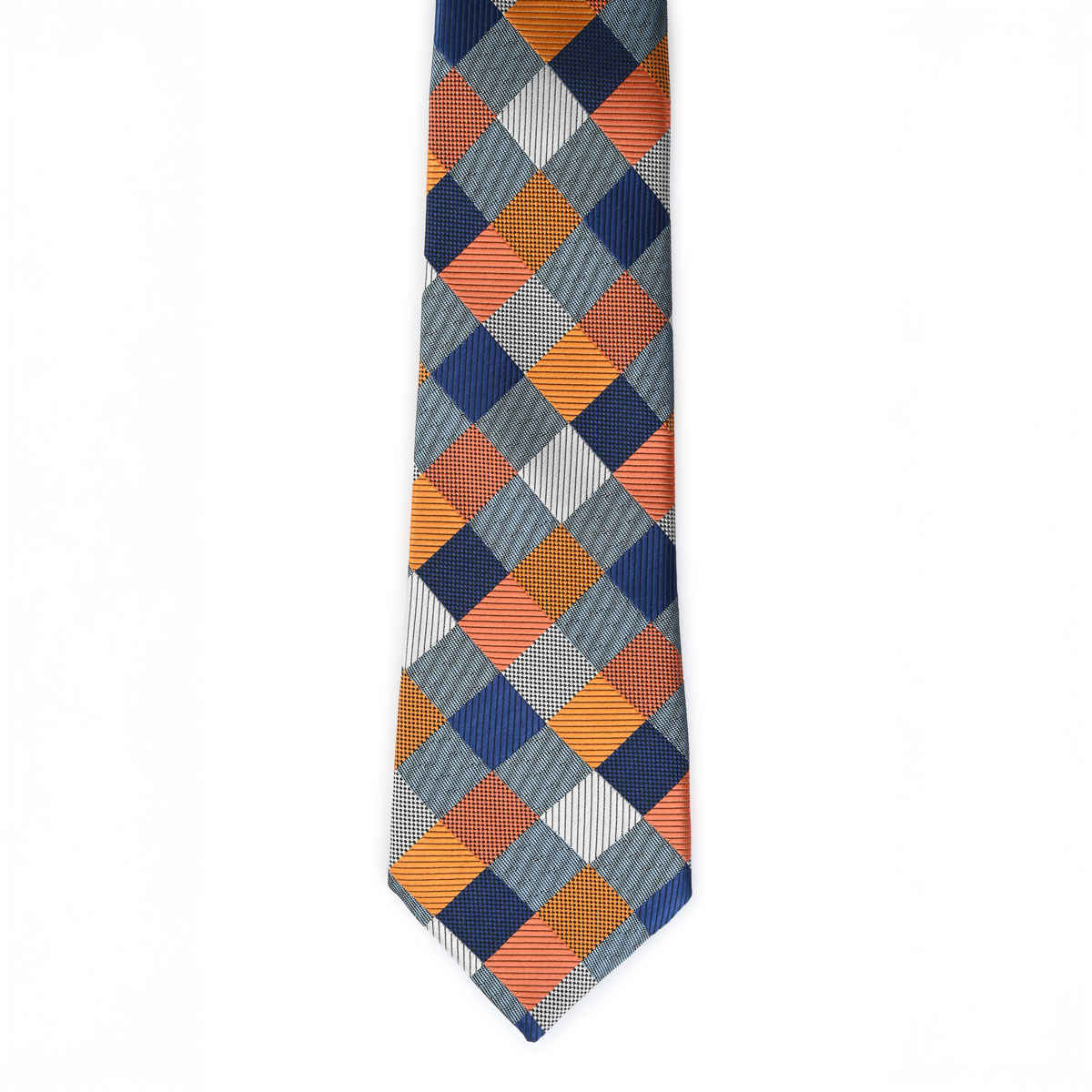Calvadoss Men's Checked Broad Tie | CALT-2194 | Multi Colour