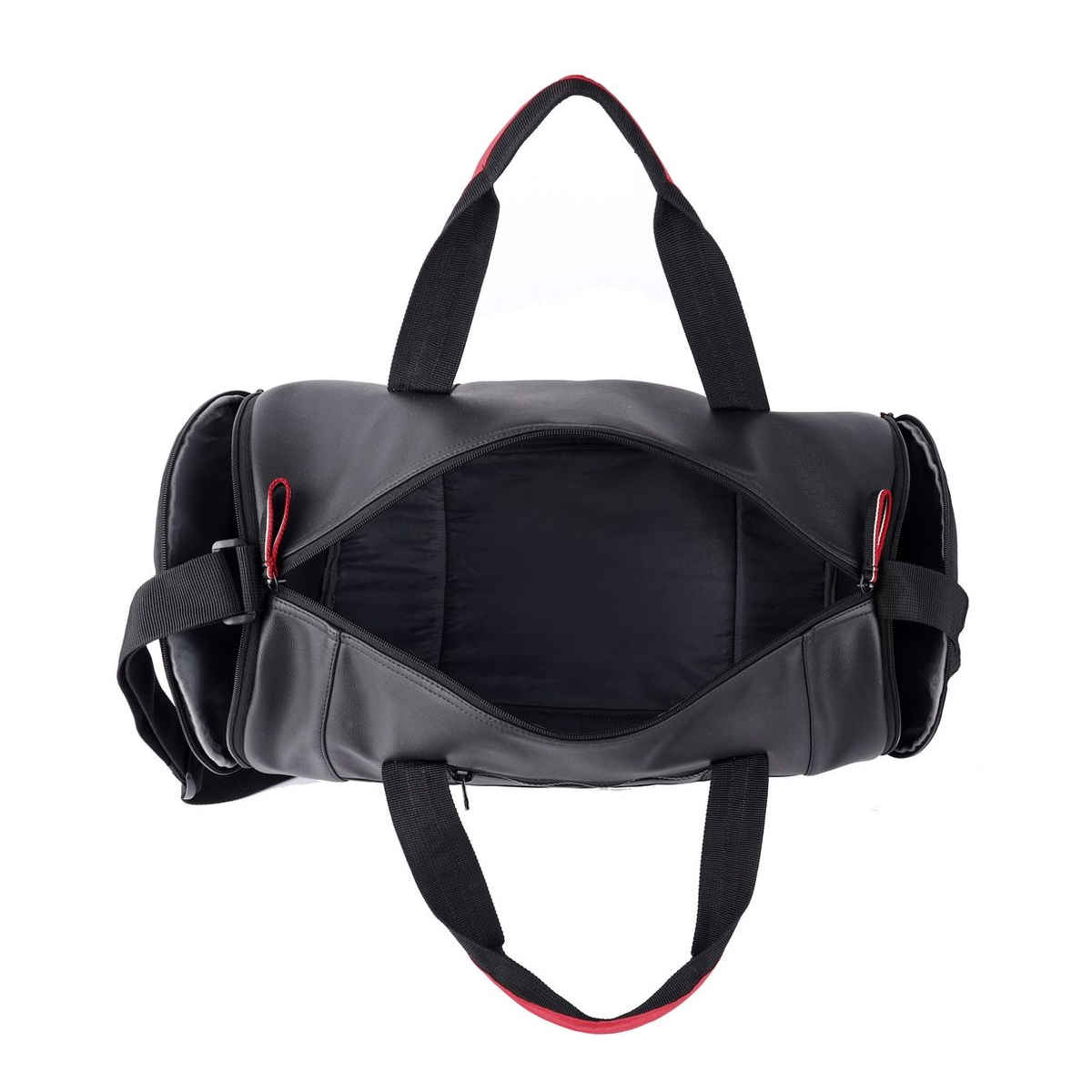 Gear Unisex Artificial Leather 26 L Duffle Bag | Black and Red