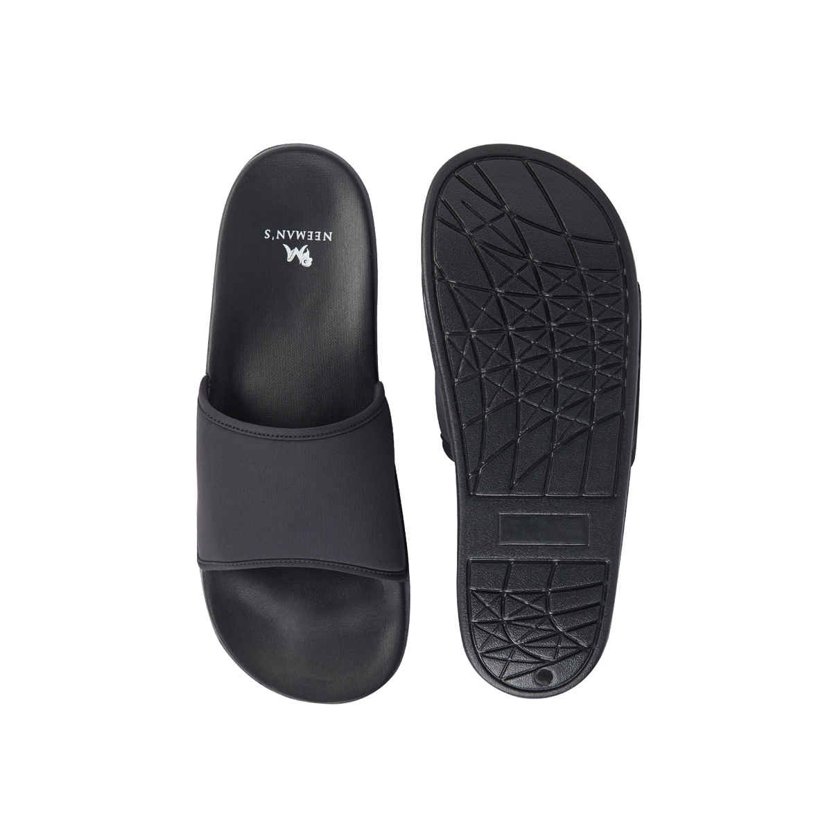 Neemans Unisex Eco Slides - Coal Black | UK 6