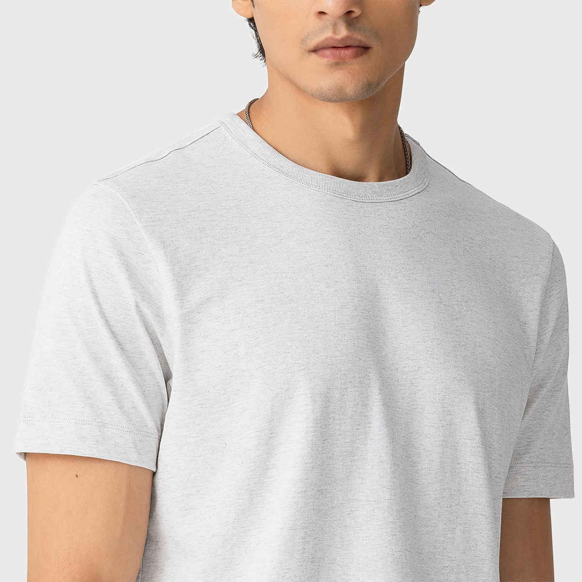 March Men's Cotton Heavy Crew | Marble - XL