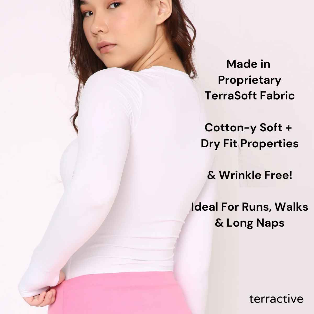 Terractive Women's Cuddle Tee | TA10016WHL | White - L