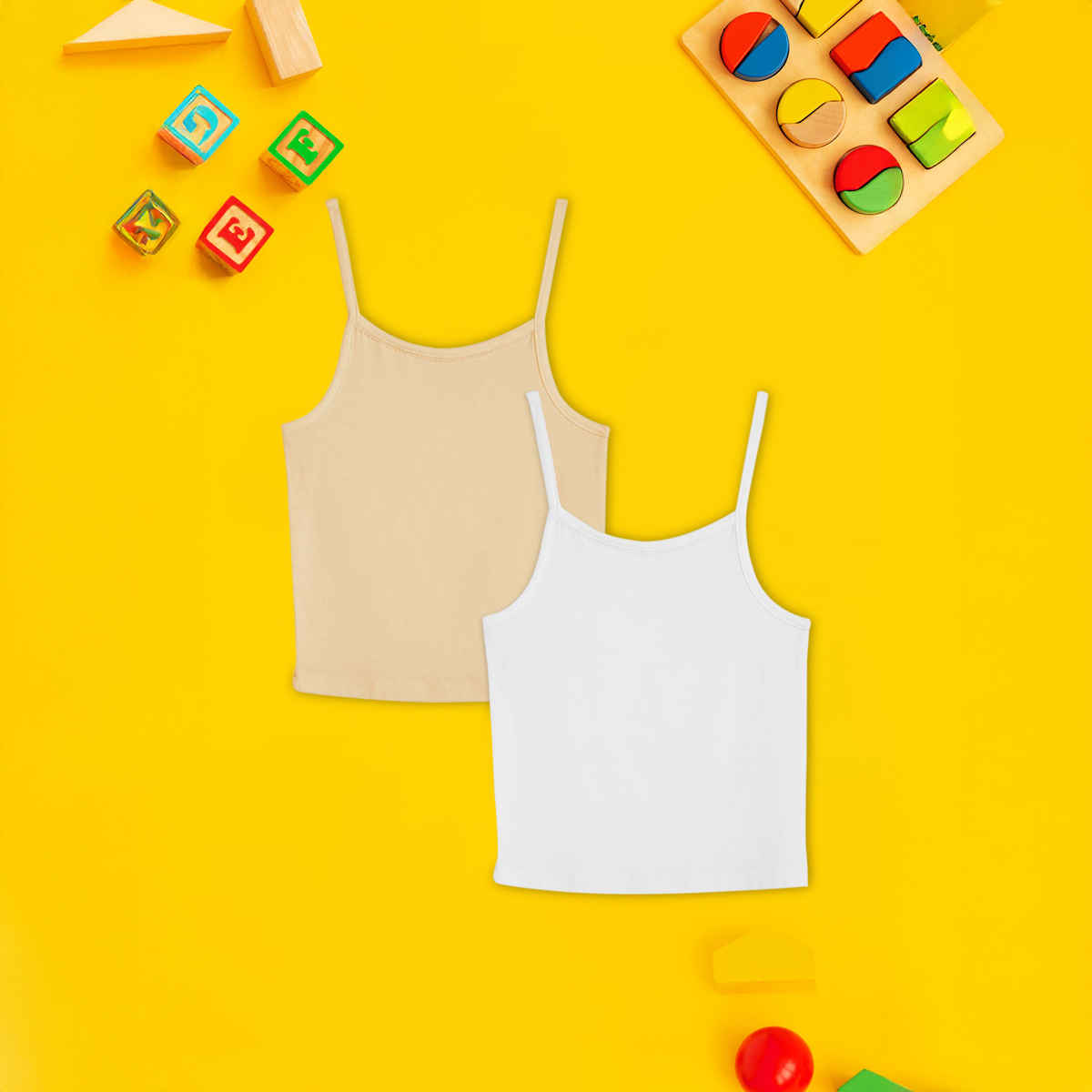 XY Life Slips for Girls, Tencel Modal, Antimicrobial - White+Skin | 13-14Y| Pack Of 2