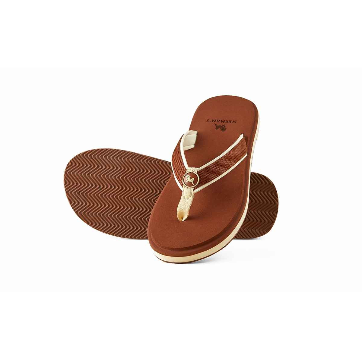 Neeman's Eco Fluffy Men's Rubber Flip Flops - UK 9 | Ultra Soft
