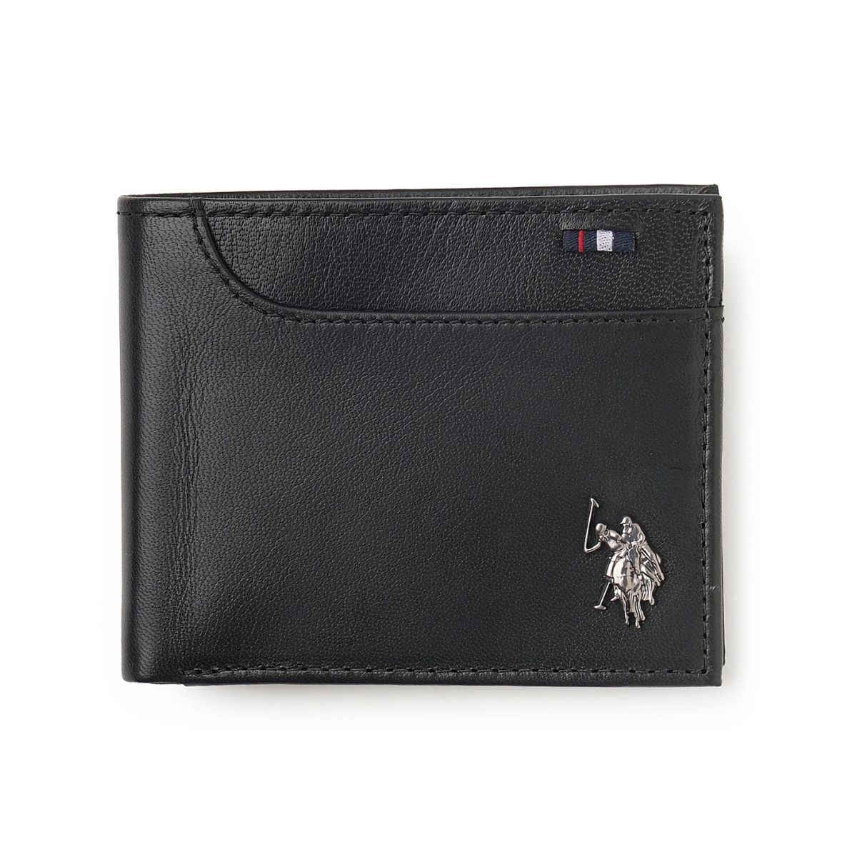 U.S. Polo Assn. | Men Leather Two Fold/Bifold Wallet | Men's | Black