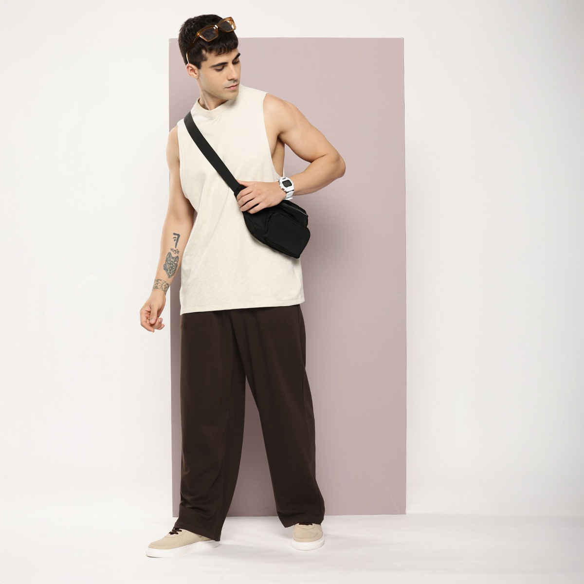 Dillinger Men's Track Pants | DLKOR002CHO | Chocolate Brown - S