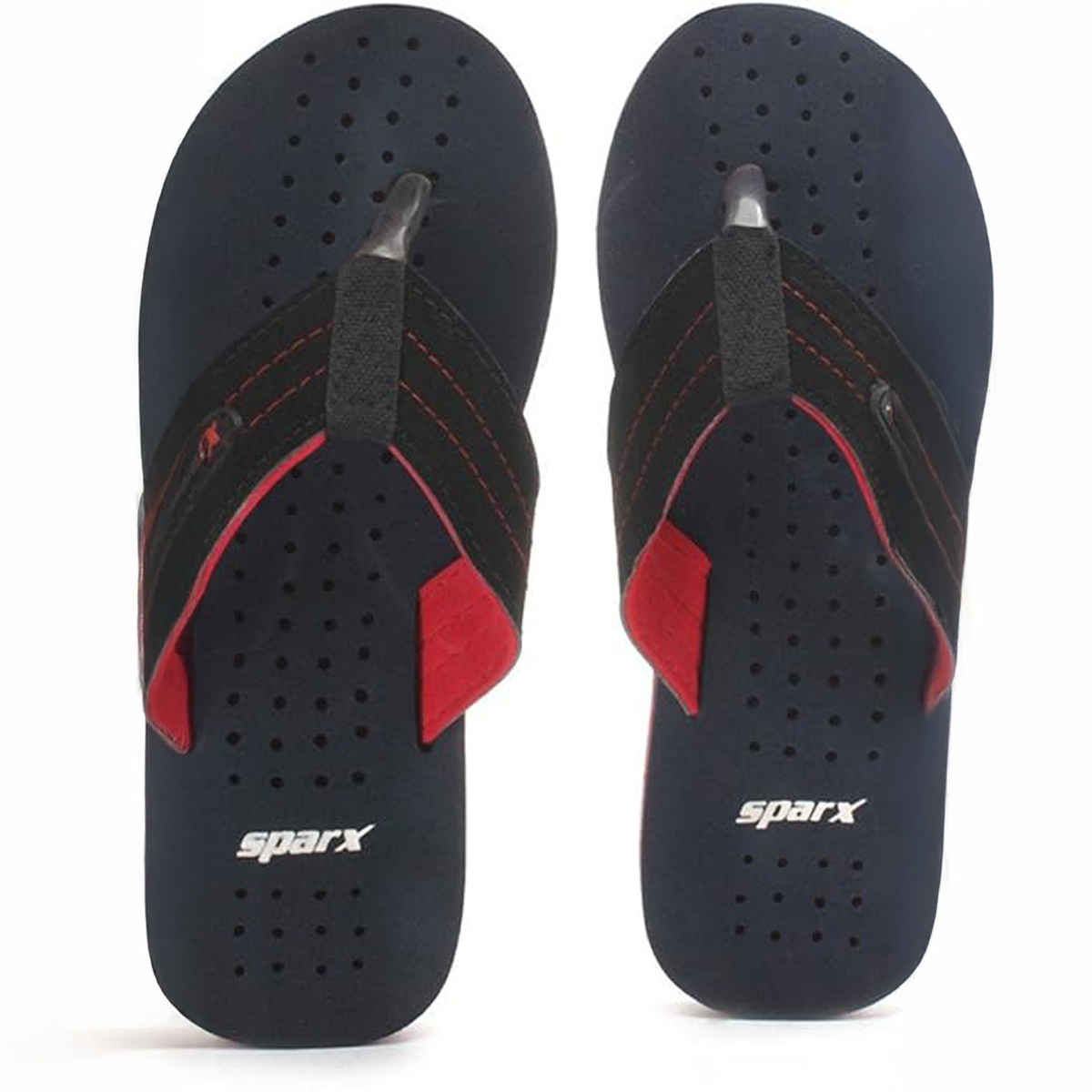 Sparx Slippers SFG-517 Black Navy Blue For Men | 9 UK
