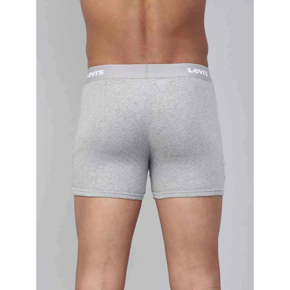Levi's 001 Men's Classic Boxer Brief | Contoured Double Pouch | Lt. Grey Mel | L