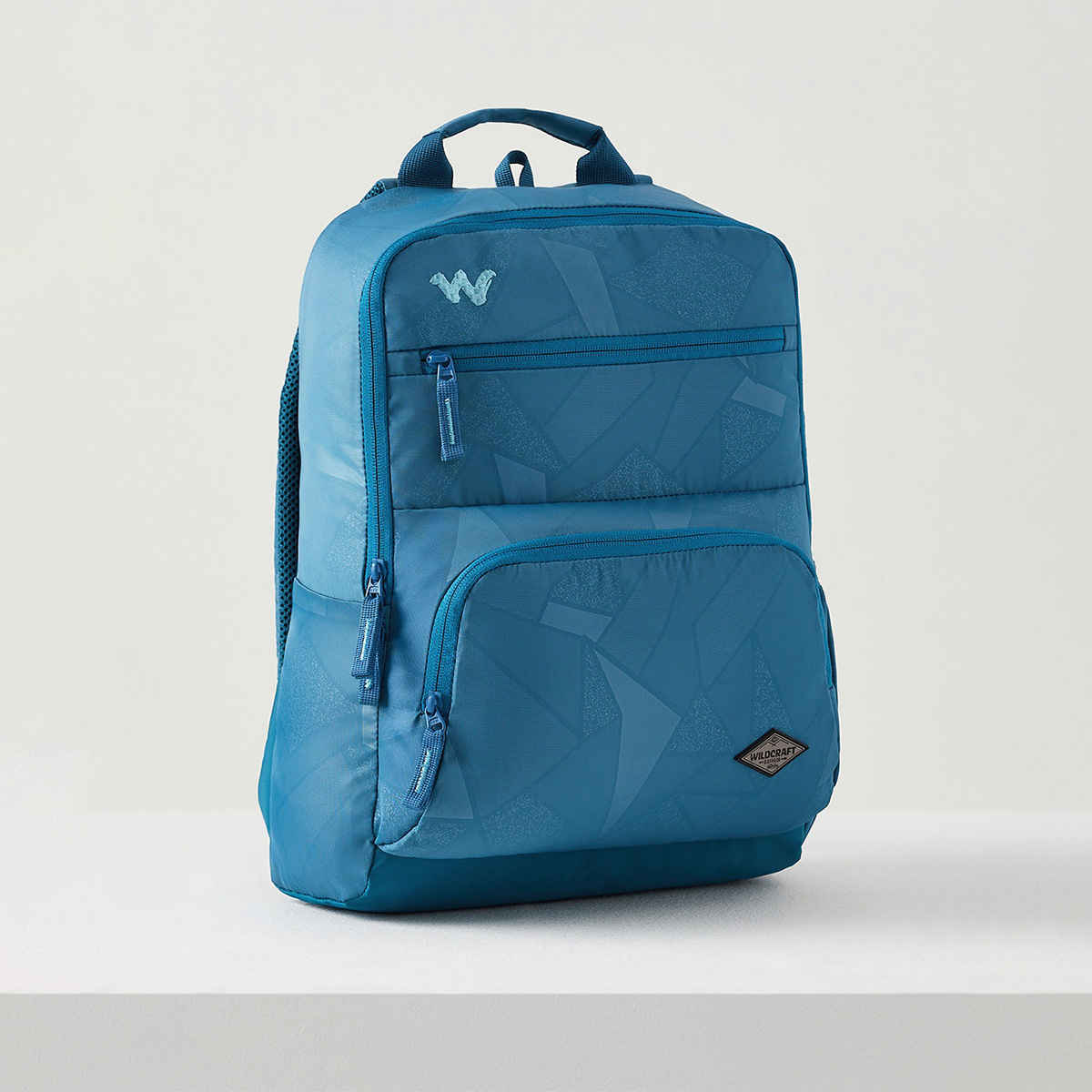 Wildcraft Unisex Solid Polyester Twill Emboss 15 L Padded Grab Handle Backpack | Sapphire