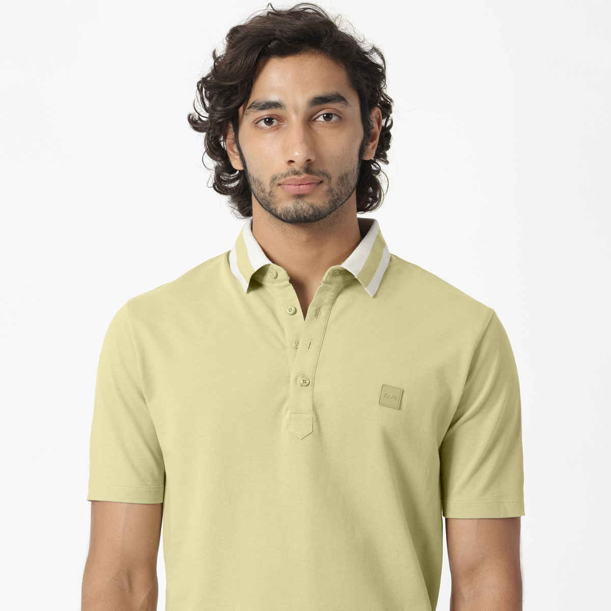 Rare Rabbit Men's Divide Dusky Polo T-shirt | Green - S