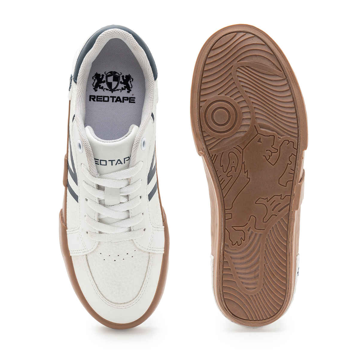 Red Tape Women's Casual Sneakers | RLV0253 | White Green - UK 5