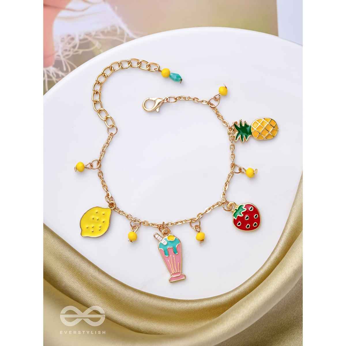 Everstylish The Fruit Loop- Golden Enamelled Bracelet