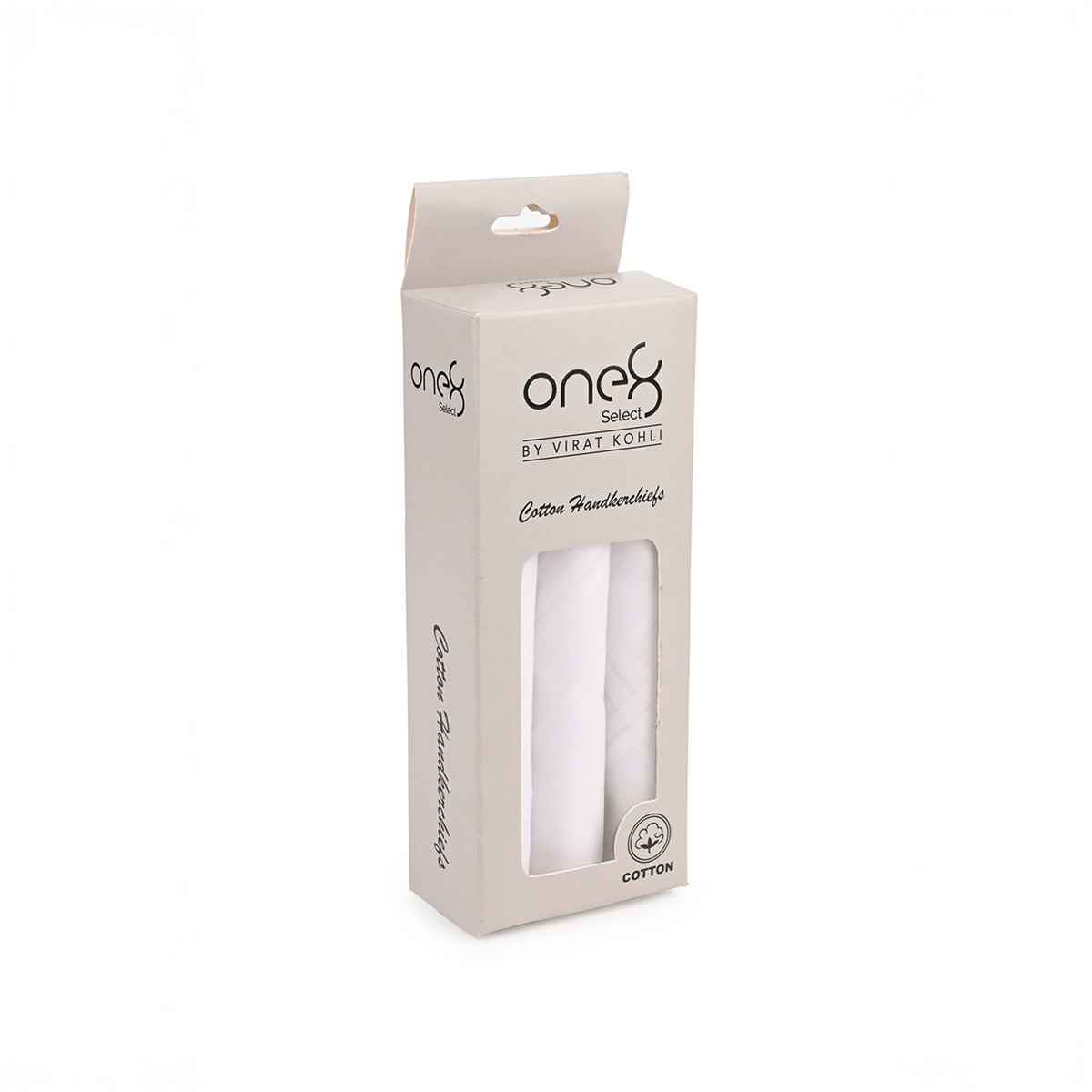 One8 Men's Cotton Handkerchief | White