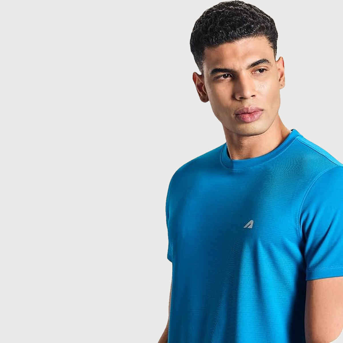 Boldfit Men's Training Gym T-shirt Quick Dry Fit Regular Sports Casual Wear Active | Navy - L