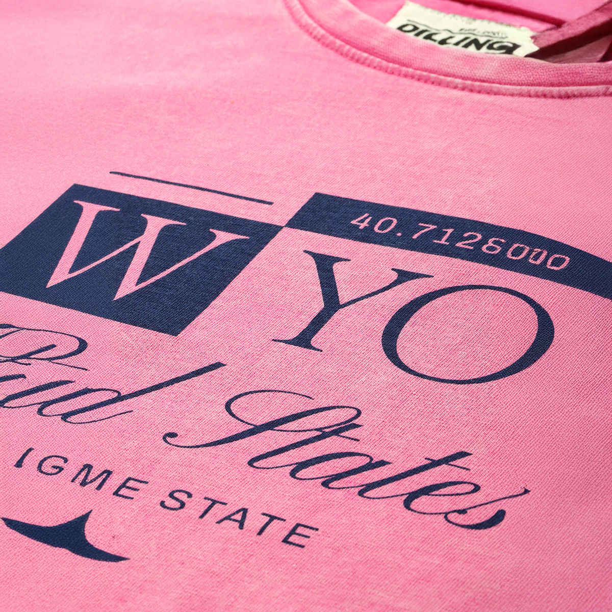 Dillinger Women's Oversized Printed Crew Neck T-shirt | Fuchsia - L