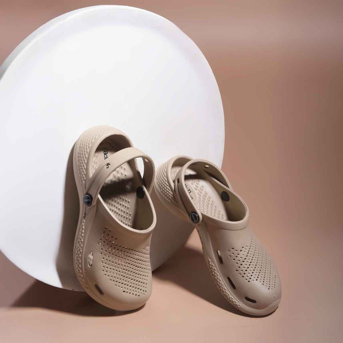 Action Women's Ontc-17 Ultra Lightweight Clogs | Trendy Colors | Air Pass Upper | Beige - UK 6