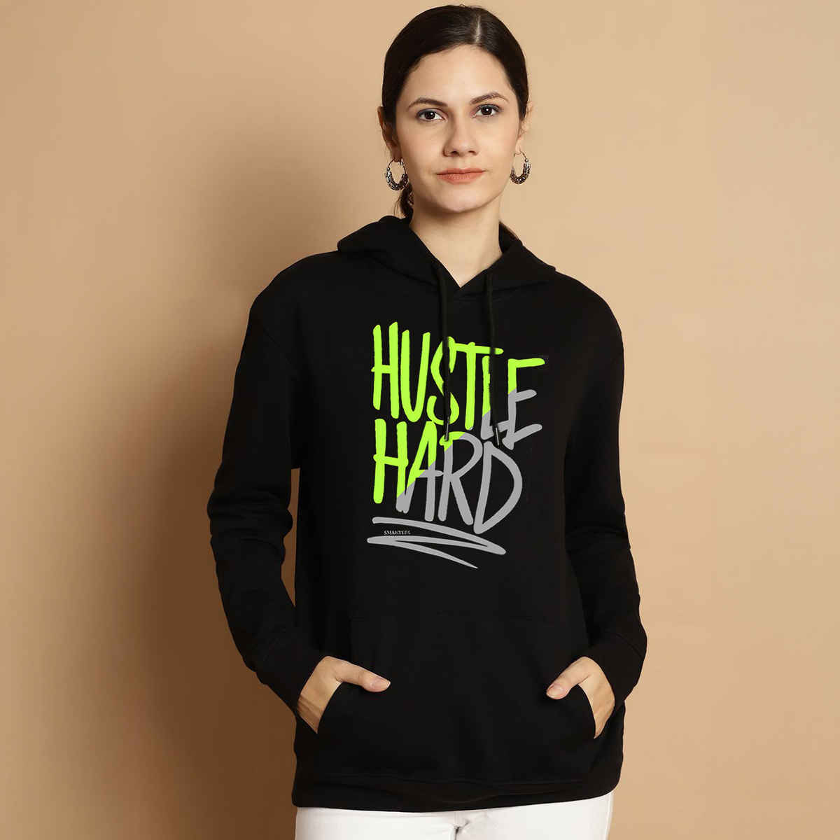 Smartees Women's Sweatshirt | SS 1387 | Black - L