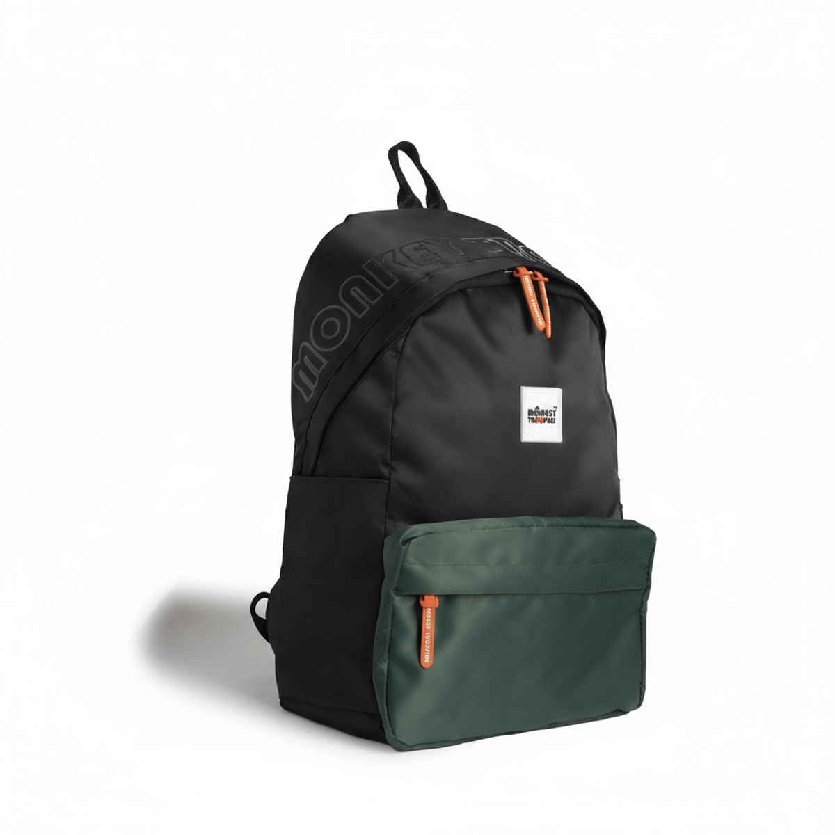 MONKEY TROOPERS Shaggy Backpack - 16L, Water-Resistant, 15 Inch Laptop, Quick Pockets | Black-D.Green