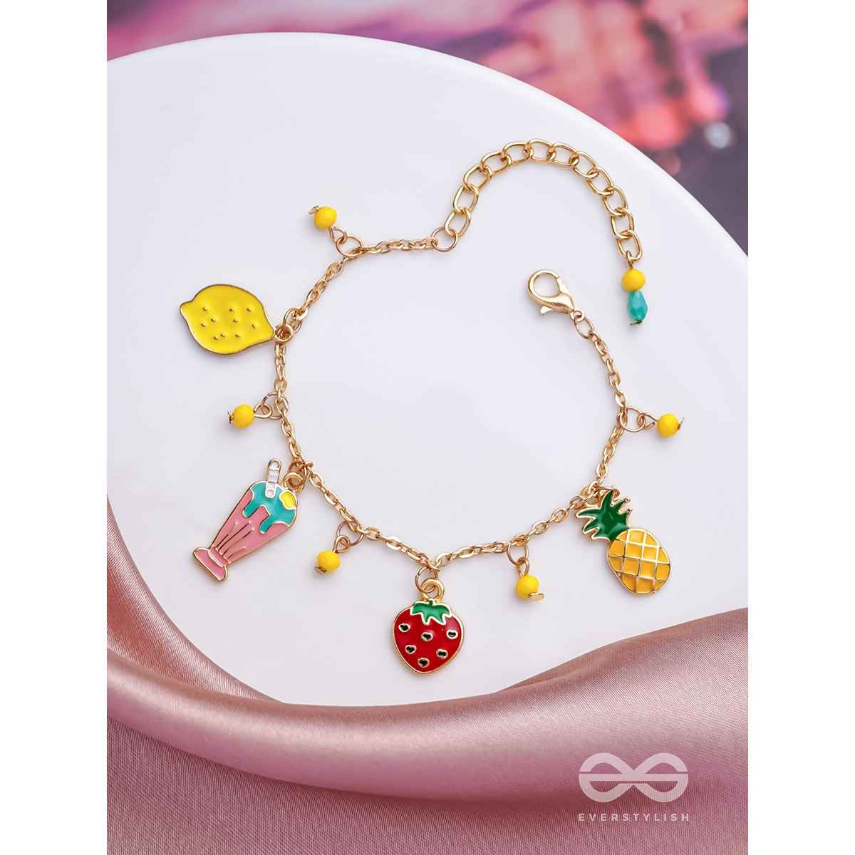 Everstylish The Fruit Loop- Golden Enamelled Bracelet