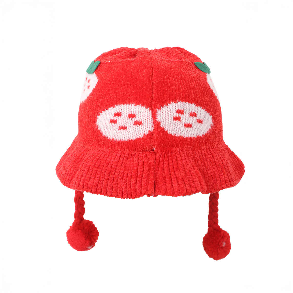 Fabseasons Unisex Faux Fur Bucket Hat | Red | 2 - 5 years