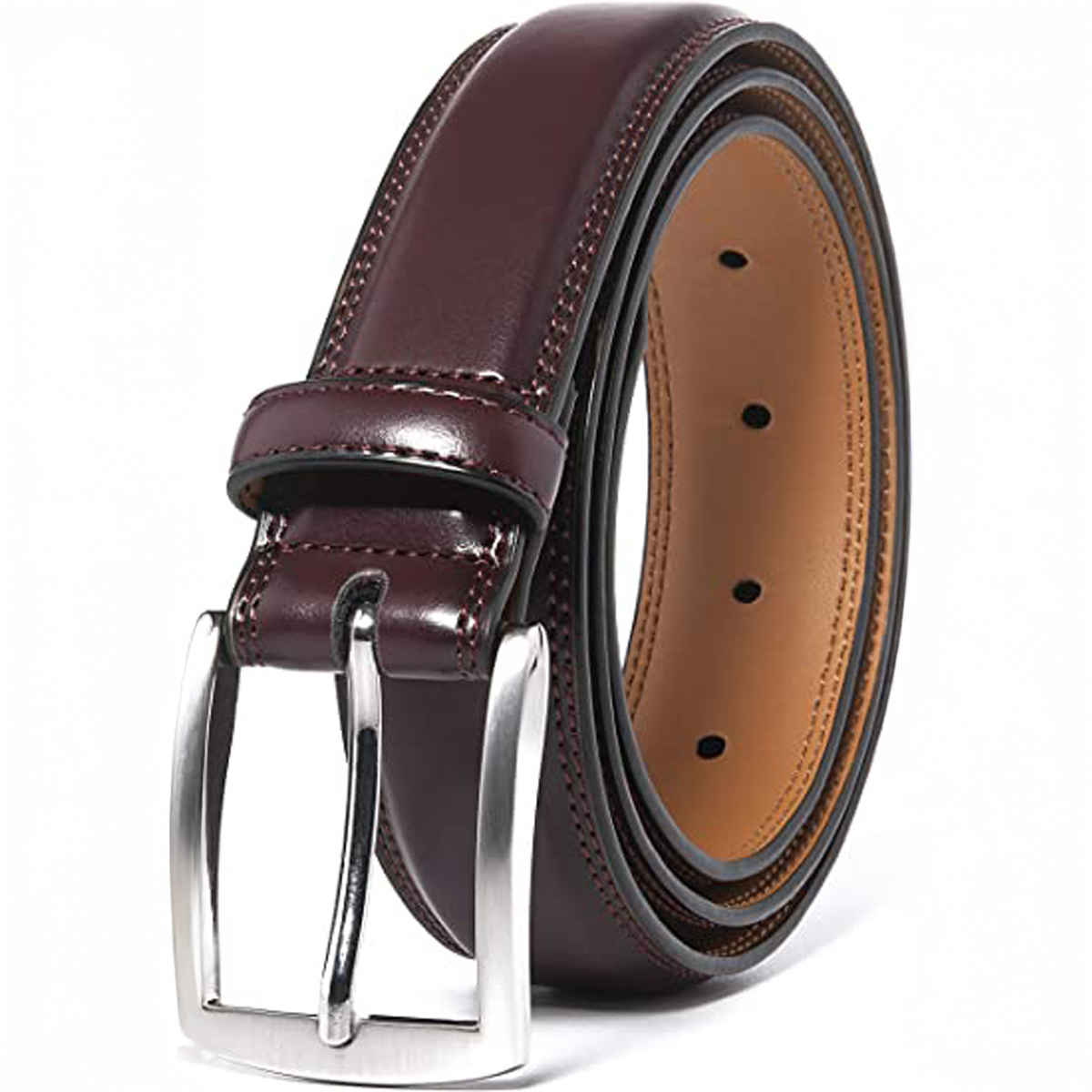 Kaezri Artificial Leather Brown Belt for Men | Kata br metro 34