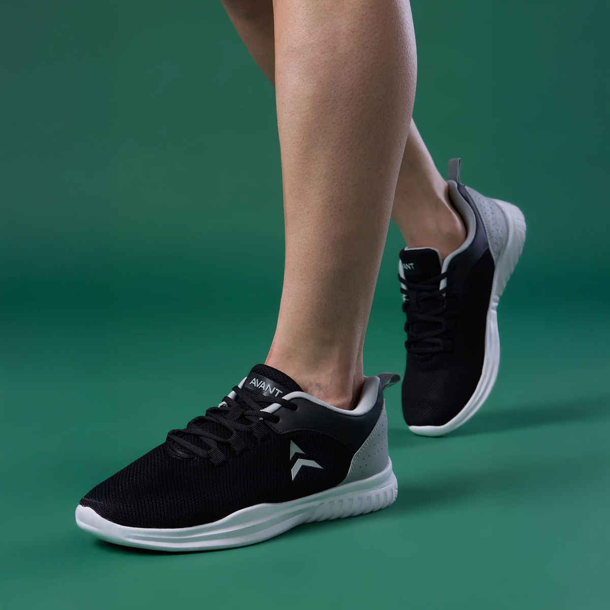 Avant Men's Pulse Walking Shoes | Black & Grey - UK 6
