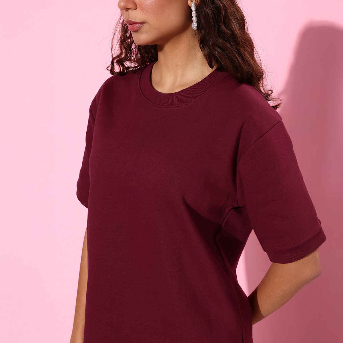 Dillinger Women's Sweatshirt | DLWMNSWT062 | Maroon - S