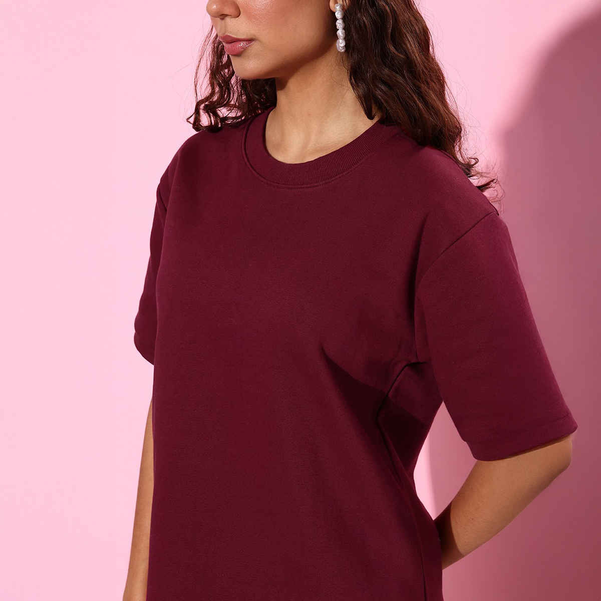 Dillinger Women's Sweatshirt | Dlwmnswt062 | Maroon - M