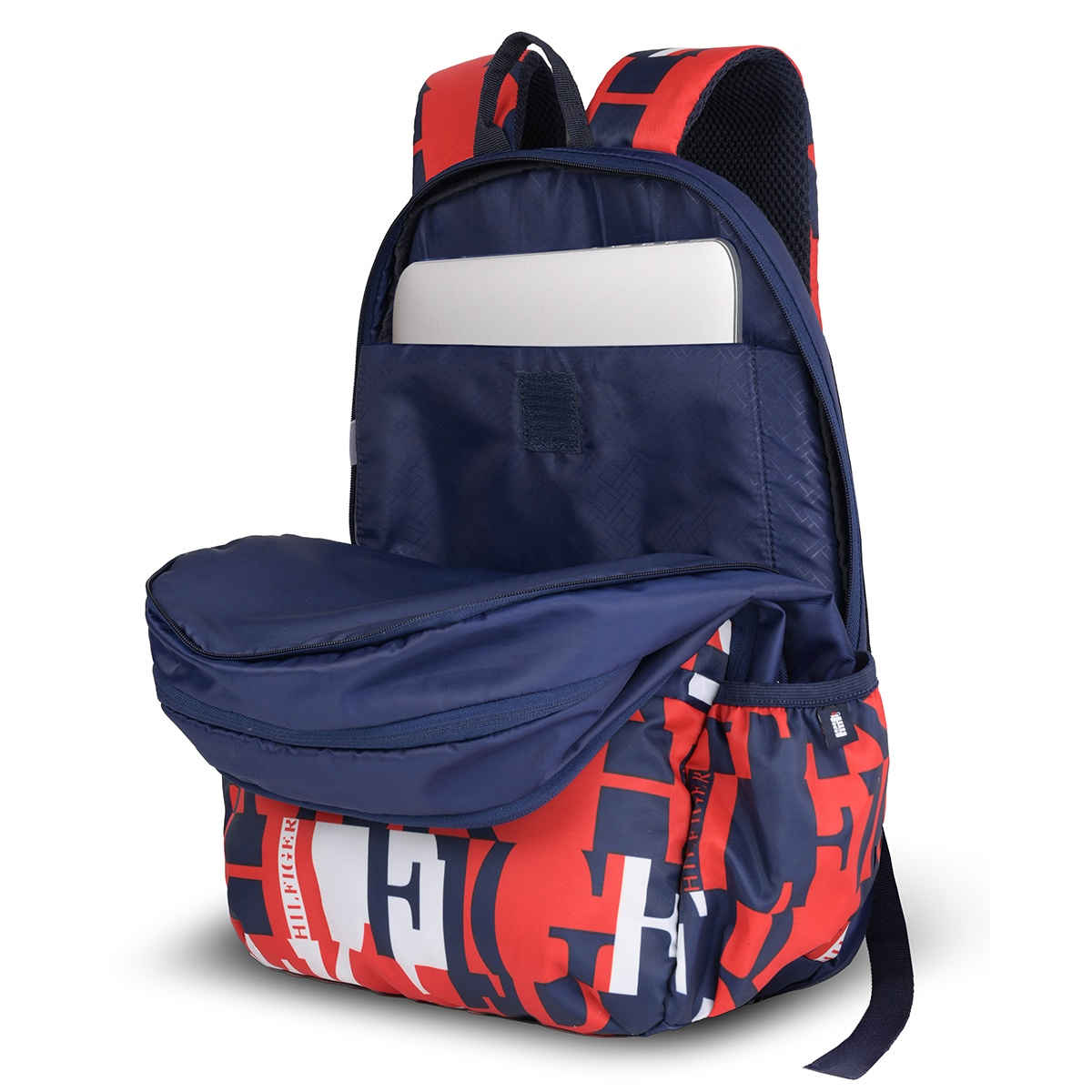 Tommy Hilfiger Unisex Colorblocked Polyester 23 L Laptop Backpack | Assorted - M