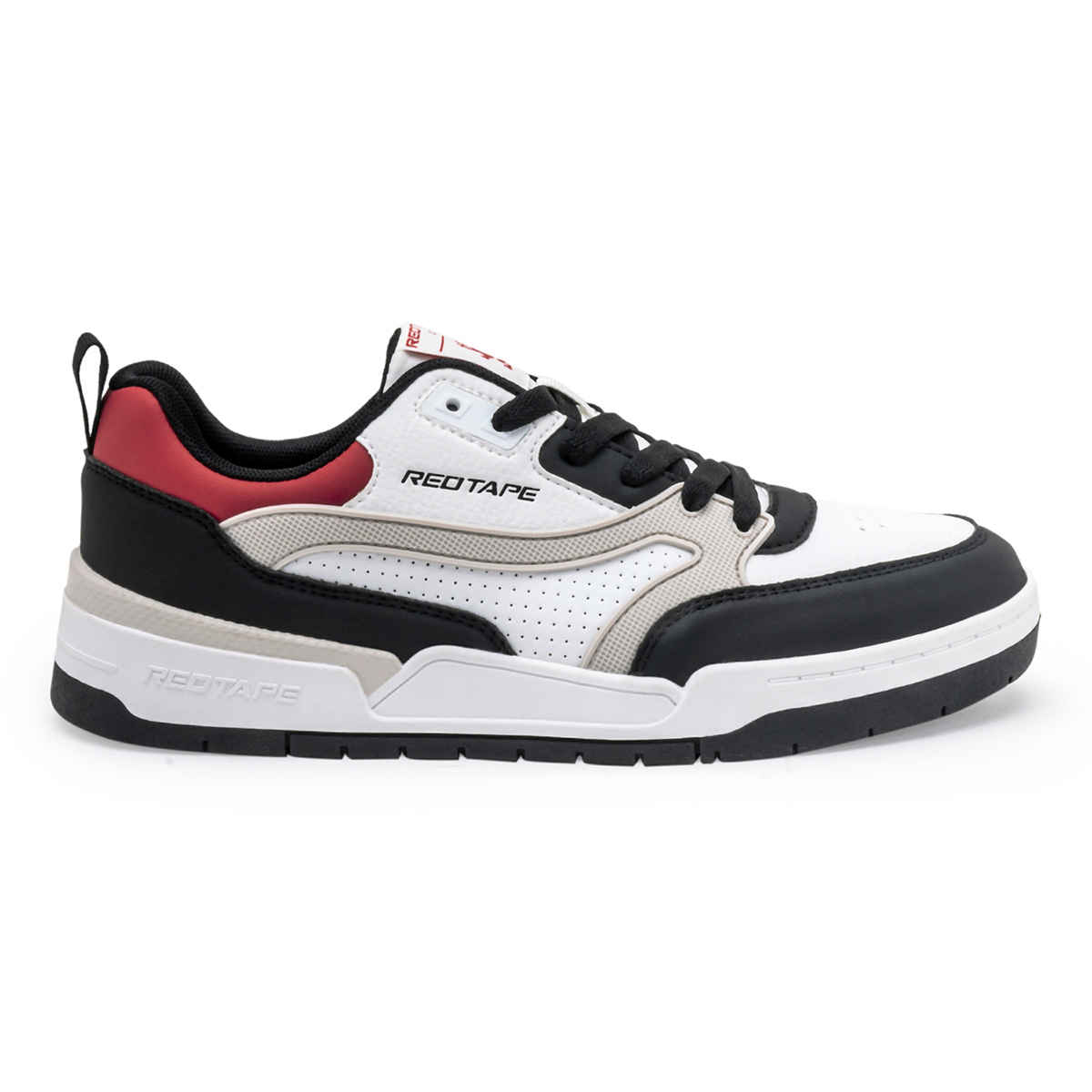 Red Tape Men's Sneakers | RSL0272A | White and Red - UK 8