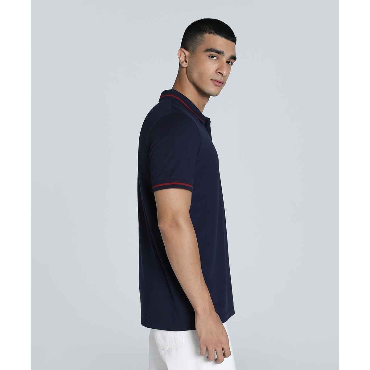 Puma Men's Collar Tipping Polo | Blue - XL