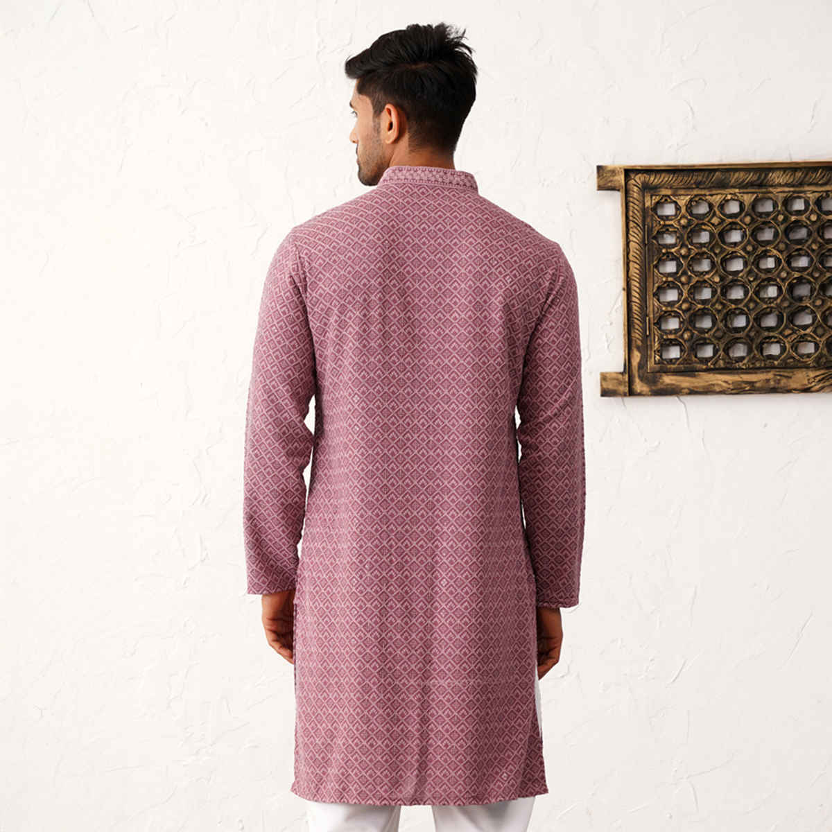 Jompers Men Kurta Only Ko 5052Magenta S