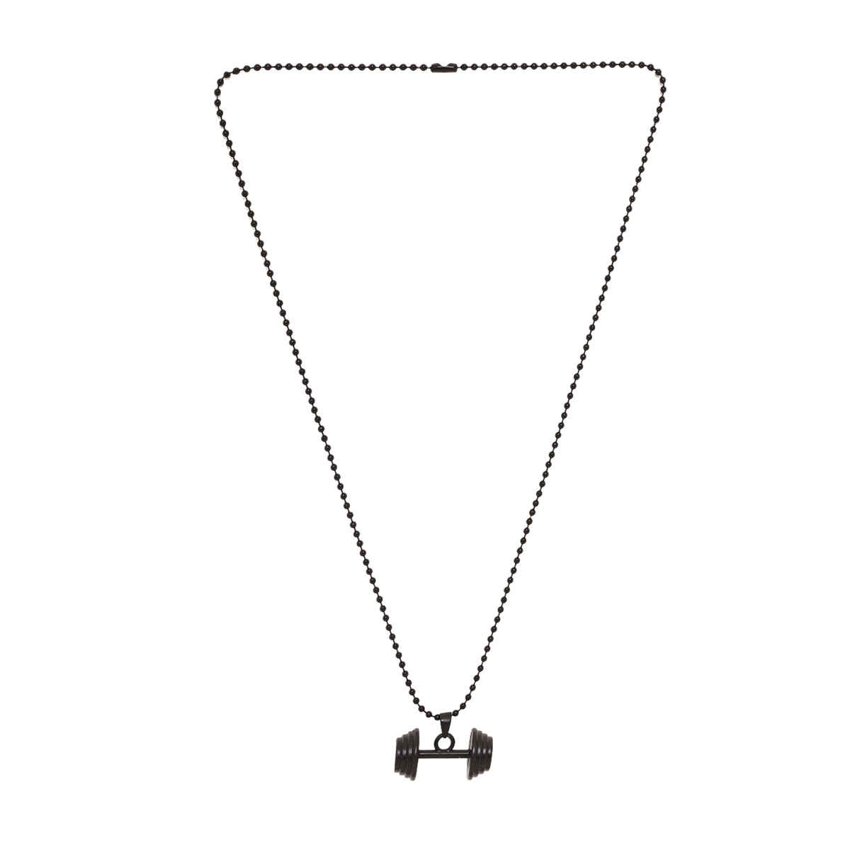 Priyaasi Men's Black Star Pendant And Chain (Bd-Ch-10108)