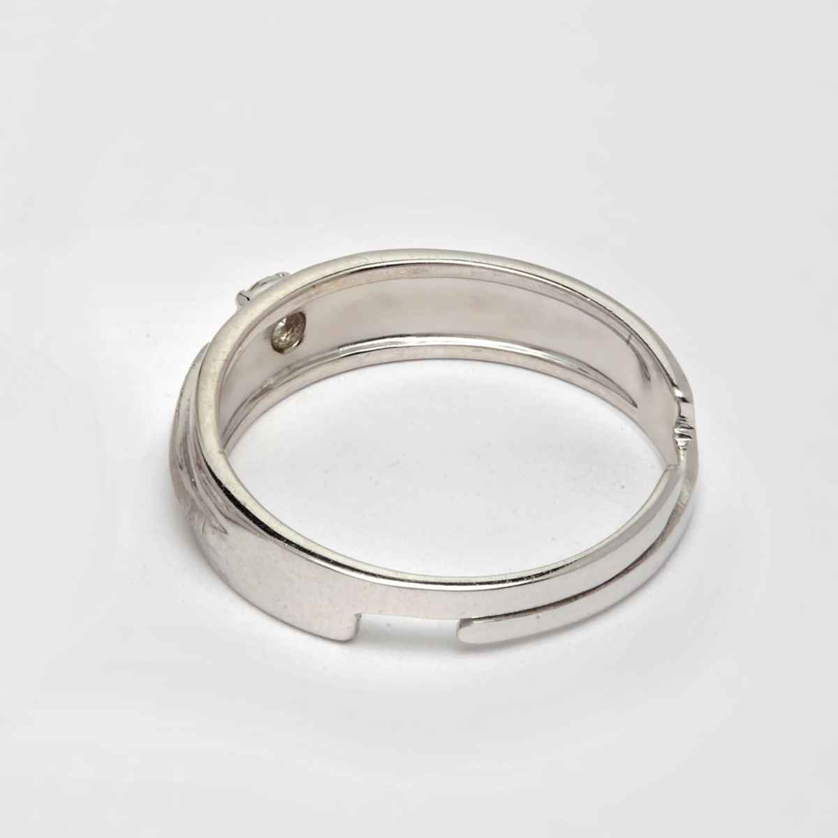 Clara Pure 925 Sterling Silver Nario Adjustable Ring Gift For Men And Boys | Partial Matte Finish