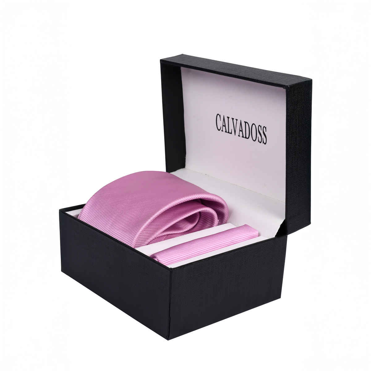 Calvadoss Men's Tie and Pocket Square Gift Set | TPSB-2241 | Pink