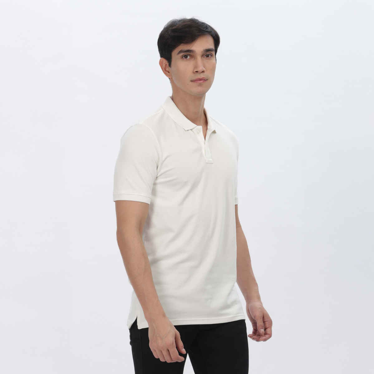 OUTLAWS Men's Premium Cotton Lycra Polo T-Shirt | Cream - 2XL