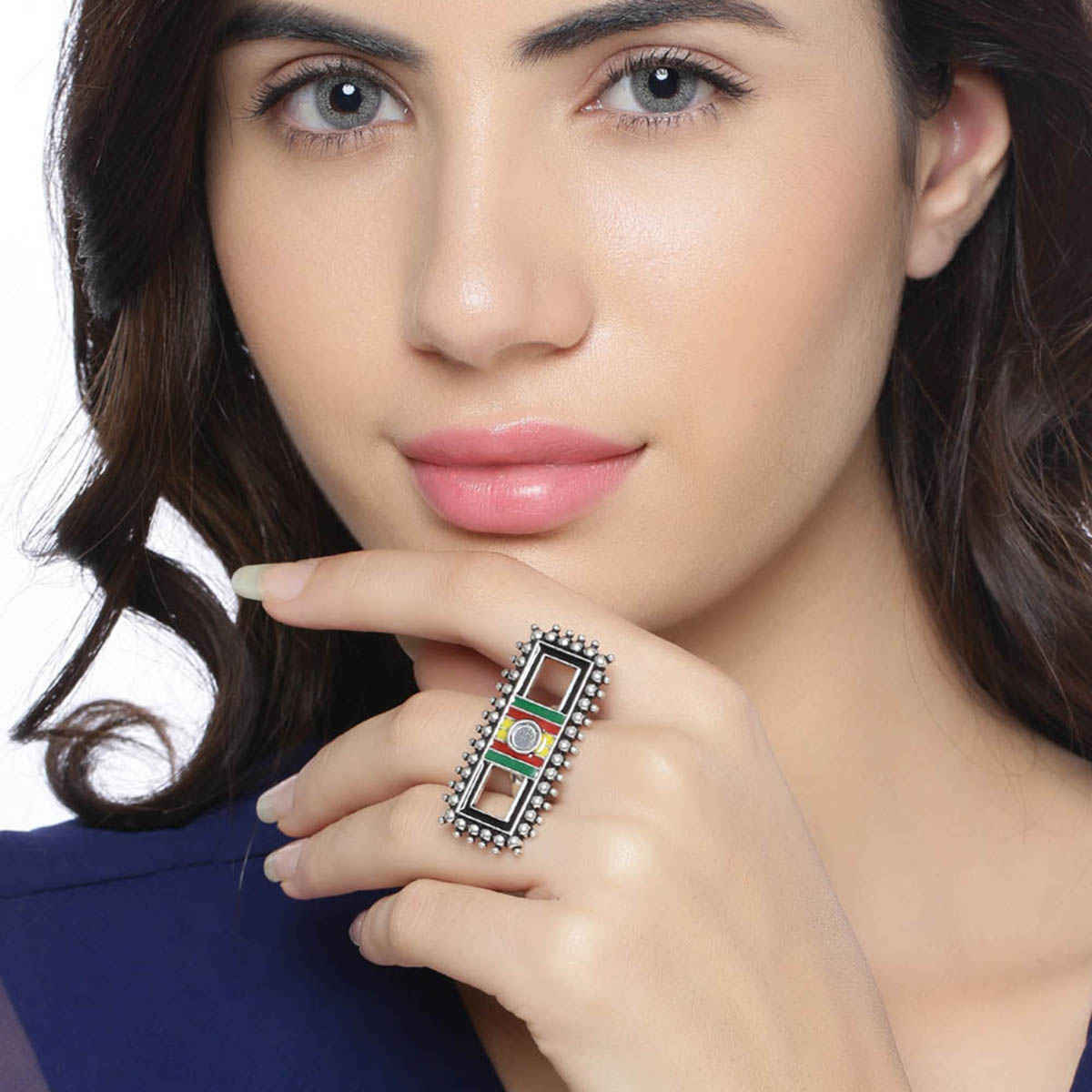 Voylla Rabaari Ethnic Statement Ring