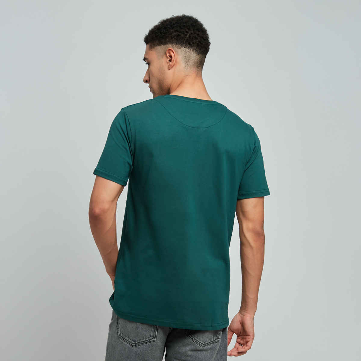 The Souled Store Men's Regular Green Lantern- Logo T-Shirts | Green | M