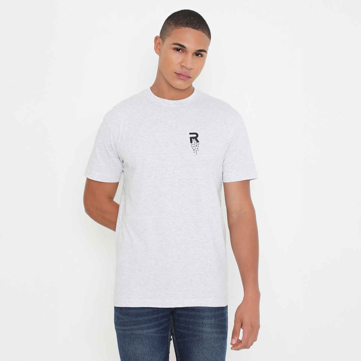 Rivolta Men's Round Neck T-Shirt | White | 022 | L