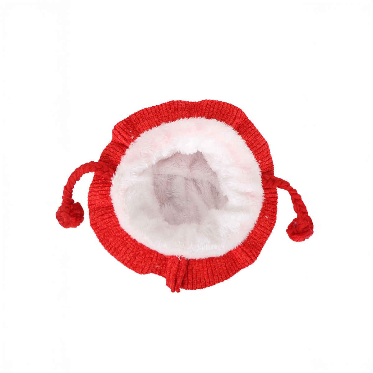 Fabseasons Unisex Faux Fur Bucket Hat | Red | 2 - 5 years