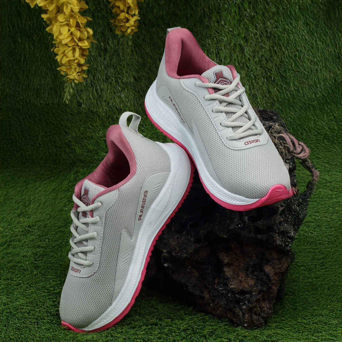 Asian Firefly-09 Women Grey Mauve Sports Shoes (Size-7)