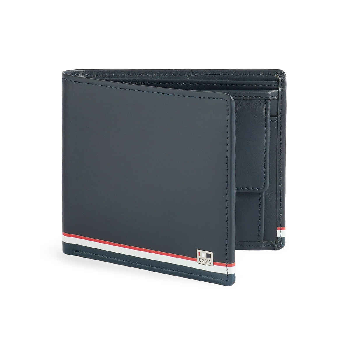 U.S. Polo Assn. Bi-Fold Taping Solid Wallet | Blue | One Size