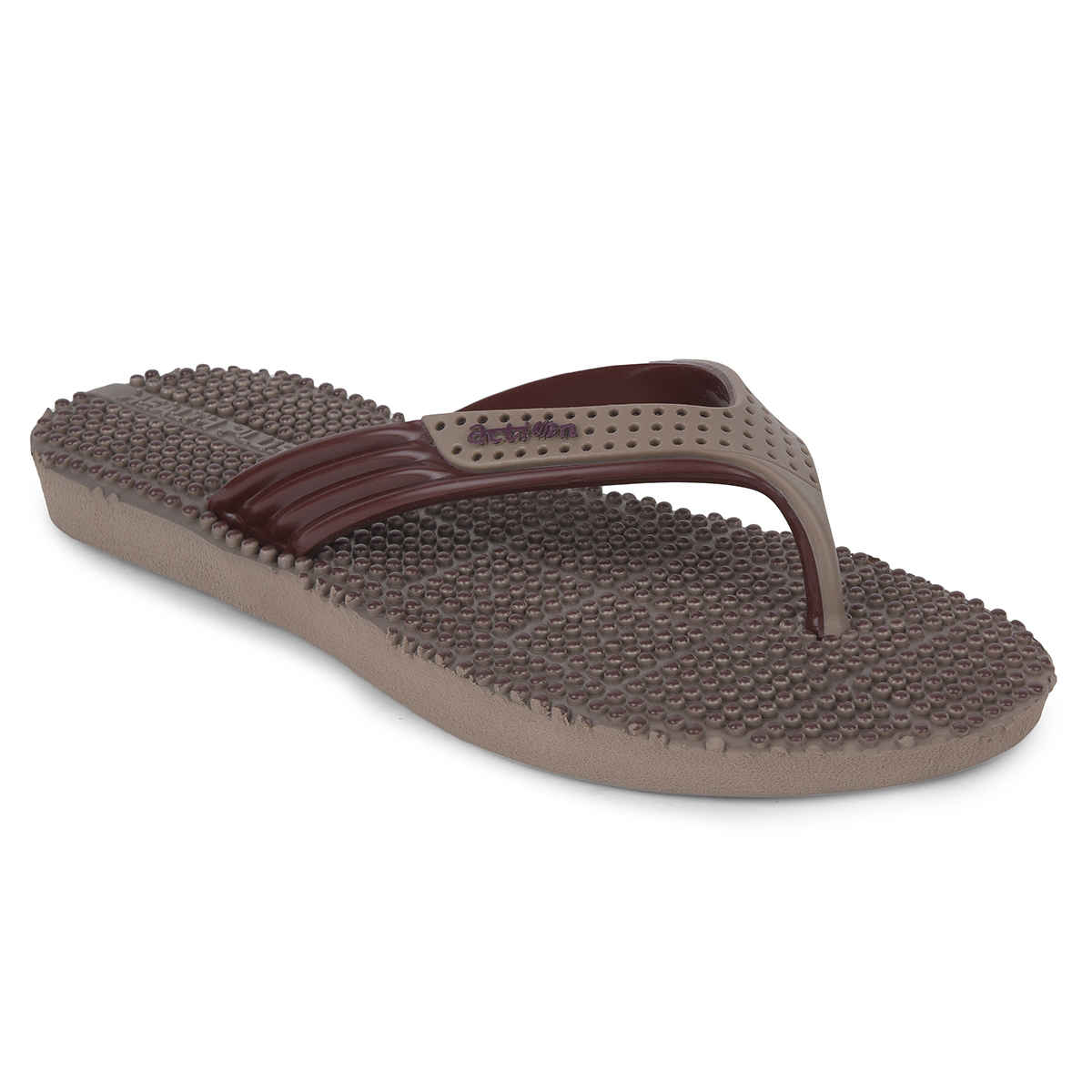 Action Slipper For Women | Nfl-29 Chiku-Brown - UK-8