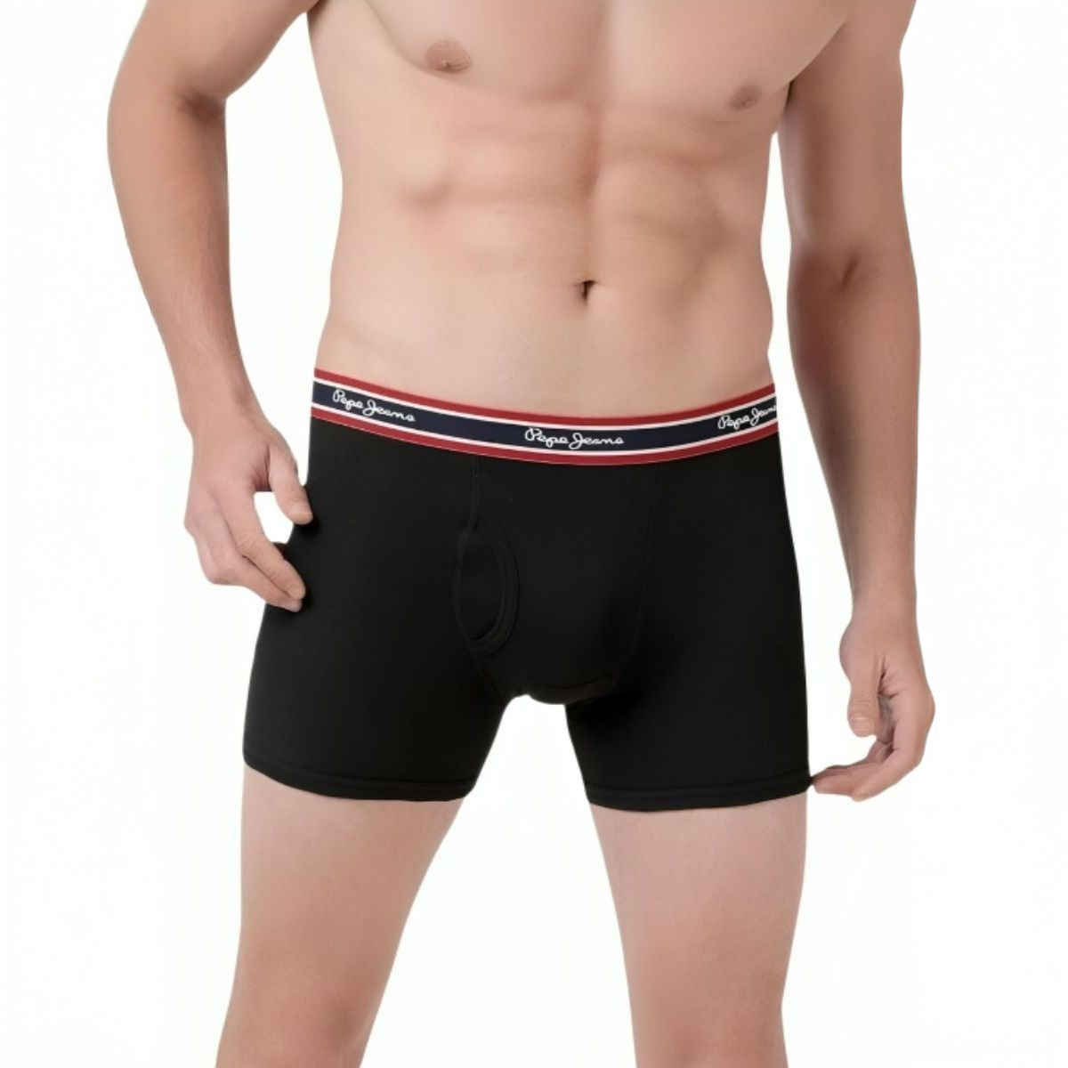 Pepe Jeans Mens Black 100% Cotton Solid Trunk - Pack of 2 (M) Comfort Fit, Soft Fabric