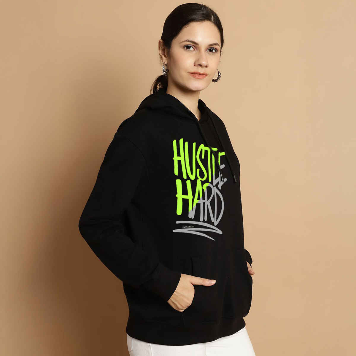 Smartees Women's Sweatshirt | SS 1387 | Black - L