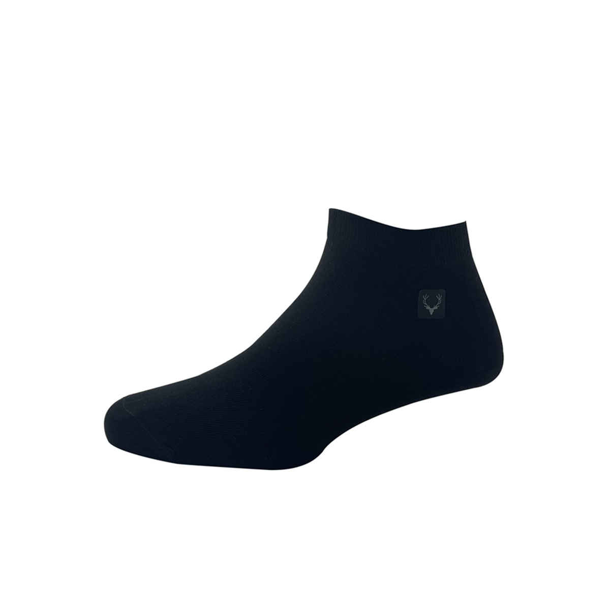 Allen Solly Men's Cotton Ankle Length Plain Socks - Black