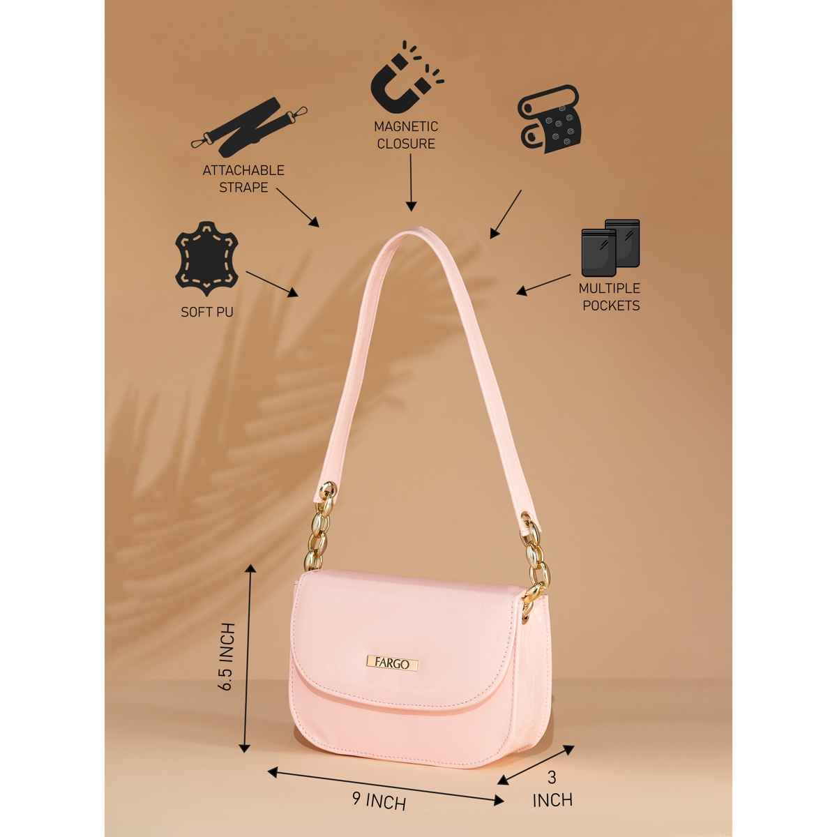 Fargo Women's Premium Sling Bag | Pink