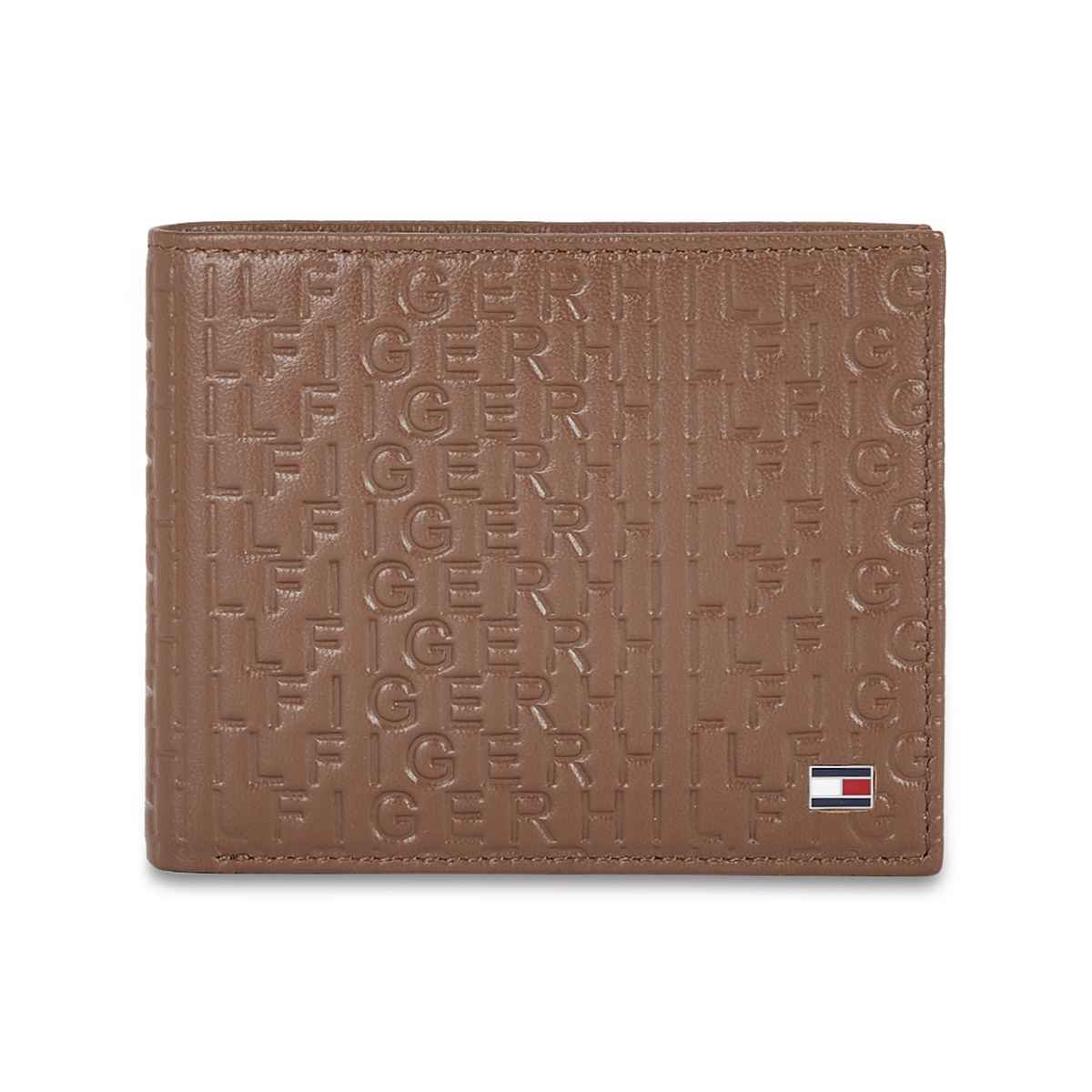Tommy Hilfiger Men's Solid Leather Wallets | Brown | Free Size