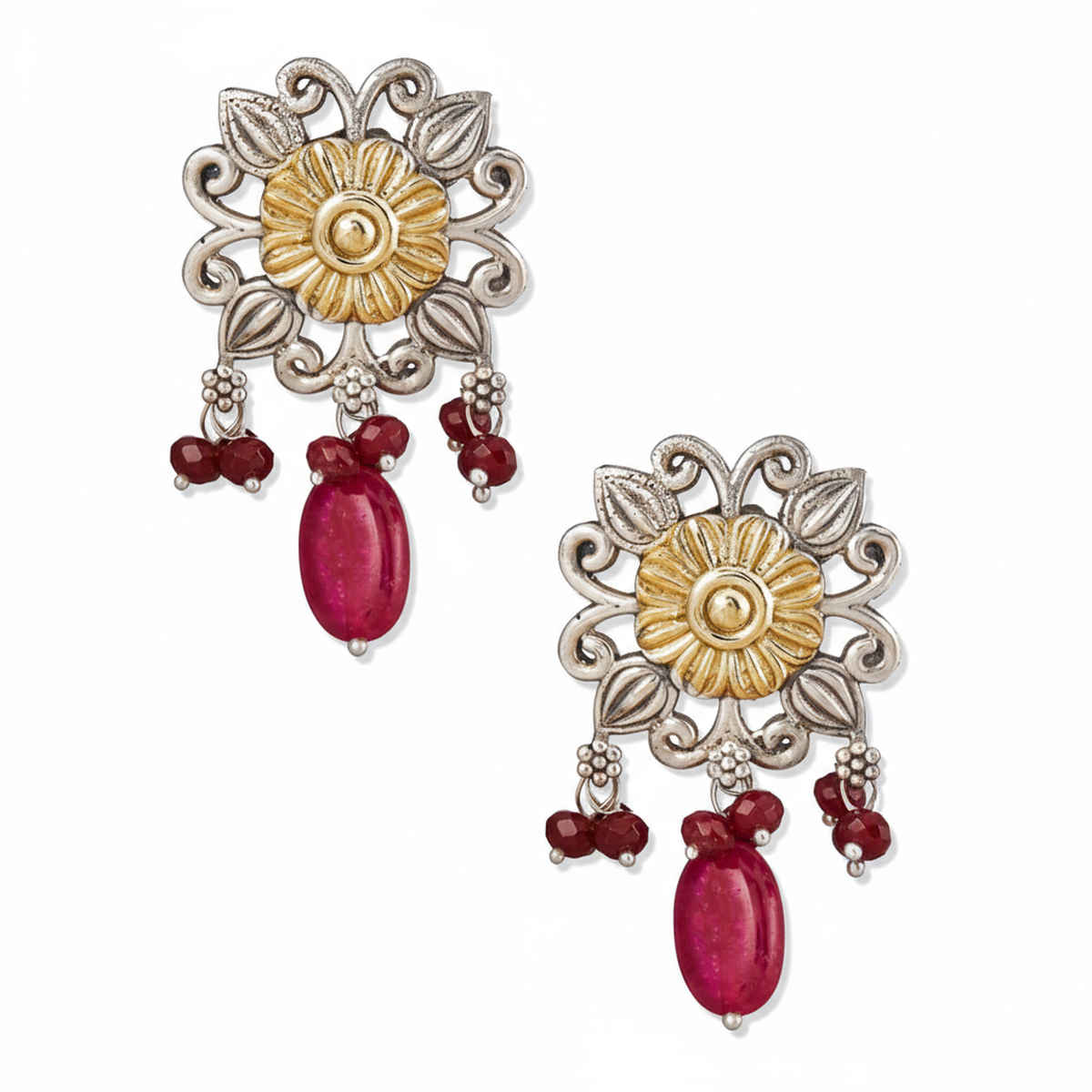 Fabindia Blossom Metal Studs